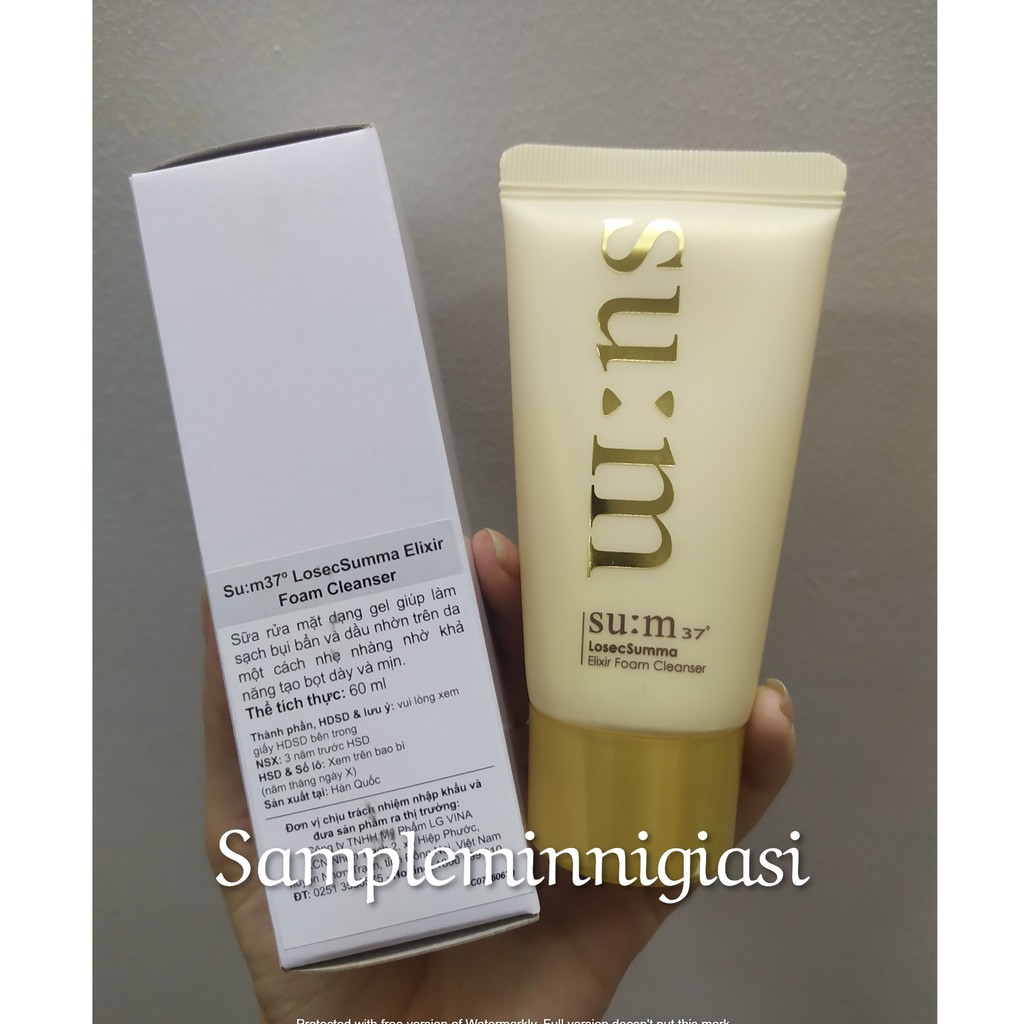 Tuýp Sữa Rửa Mặt Sum vàng Losec Summa Elixir Foam Cleanser 60ml