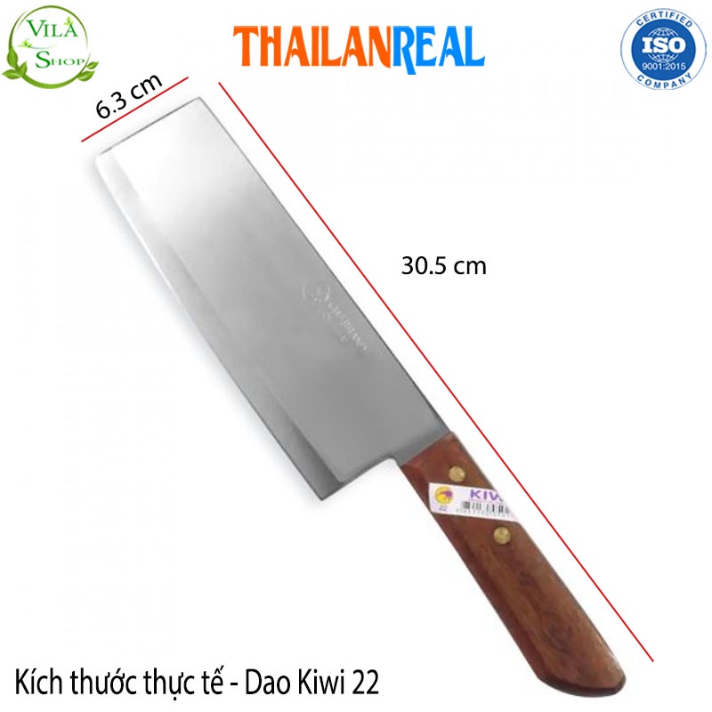 Dao Thái Lan Kiwi 22. Hàng Thái Lan Đa Năng Chuyên Thái Thịt - Gọt - Cắt Hoa Quả Chất Liệu Inox Siêu Sắc