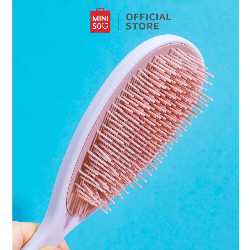 Lược gỡ rối Miniso chính hãng giúp tóc thẳng suôn mượt lược tạo kiểu tóc (Giao màu ngẫu nhiên)