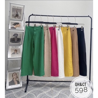 Quần đũi nhật ống rộng dài,quần ống rộng cao cấp culottes,chất đũi chính hãng cao cấp