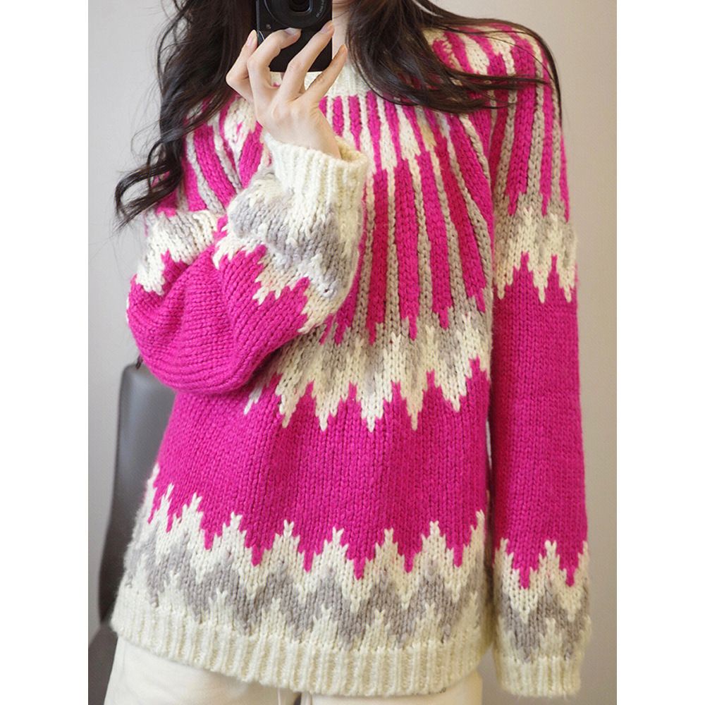 Jiashucheng Áo Sweater Dệt Kim Mềm Mại Phong Cách Nhật Bản Cổ Điển Cao Cấp Siêu Đẹp Thời Trang Thu Đông Dành Cho Bạn Nữ