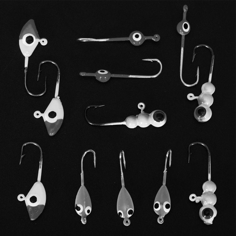 Set 10 / 12 Mồi Câu Cá Mùa Đông Bằng Chì Cứng Chất Lượng Cao