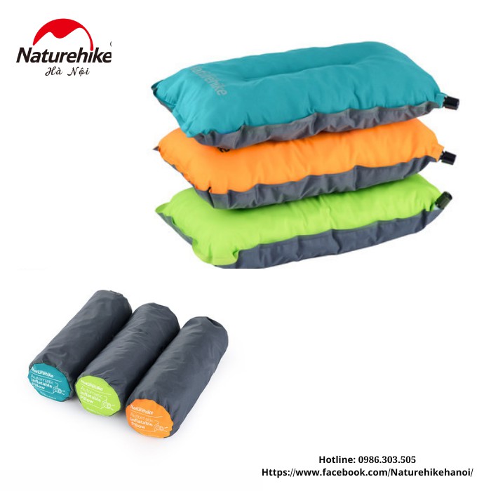 [Gối tự bơm hơi-kèm ảnh thật] gối tự phồng NatureHike NH17A001-L | BigBuy360 - bigbuy360.vn