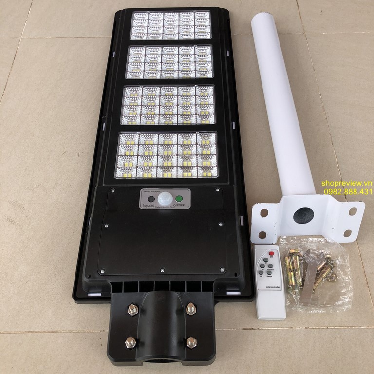 Đèn led năng lượng mặt trời solar light 300W thế hệ mới siêu sáng, siêu bền, pin khỏe (DP17)