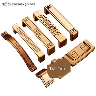 Tay nắm cửa♈■The American pastoral cupboard door shake handshandle of new Chinese style clothes drawer cabinet big handle yellow bronze coffee small