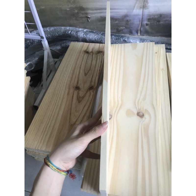 Miếng gỗ thông tự nhiên nhập khẩu 40cm 60cm 80cm 100cm dày 2cm