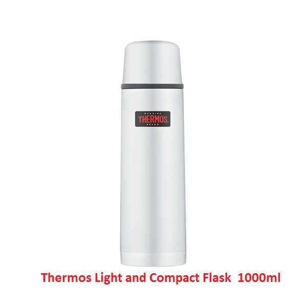 [SALE] Thermos Bình giữ nhiệt nóng+lạnh 24h Thép Không Gỉ |Thermos Light and Compact Flask, Stainless Steel, 1.0L