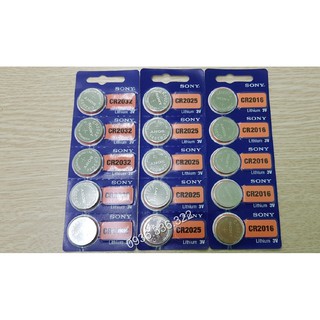 Pin chìa khóa ô tô Sony CR2032, CR2016, CR2025 chính hãng