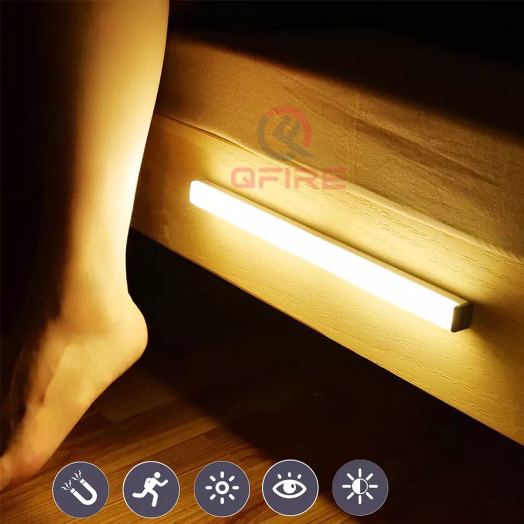 Đèn Cảm Biến chuyển động không dây tự động bật/tắt ban đêm, gắn cầu thang-toilet-tủ bếp-giường ngủ [Thế Hệ Mới]