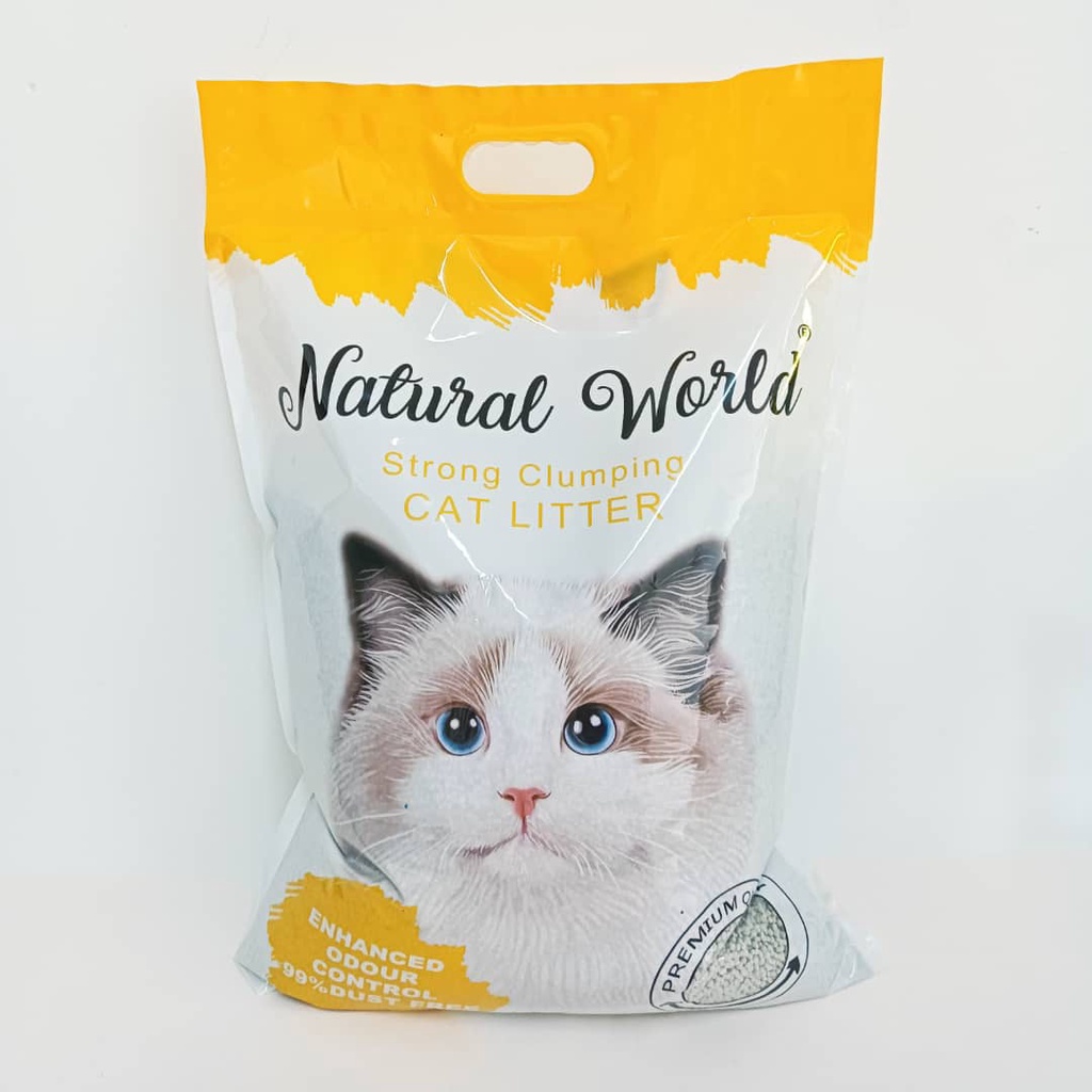 CÁT VỆ SINH CHO MÈO CHẤT LƯỢNG CAO - NATURAL WORLD 16L/ 8KG