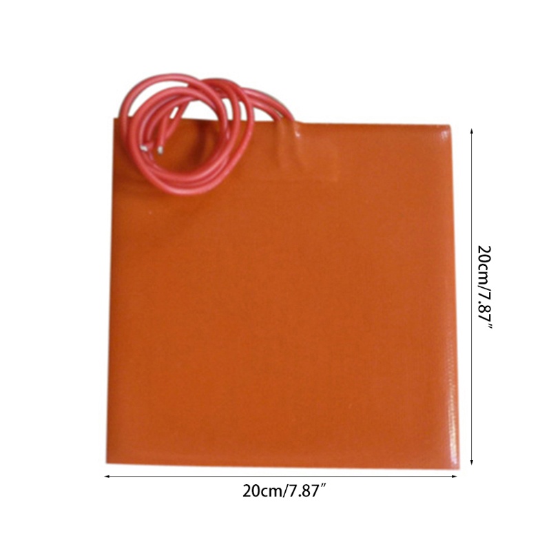 Miếng Đệm Nhiệt Silicone 500W Kích Thước 200X200mm Cho Máy In 3D