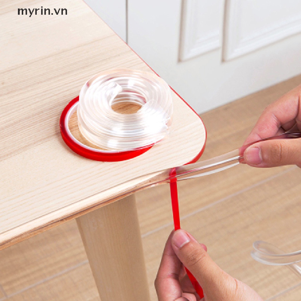 Miếng Bọc Cạnh Bàn Bằng PVC Mềm Trong Suốt 1M Bảo Vệ An Toàn Cho Bé