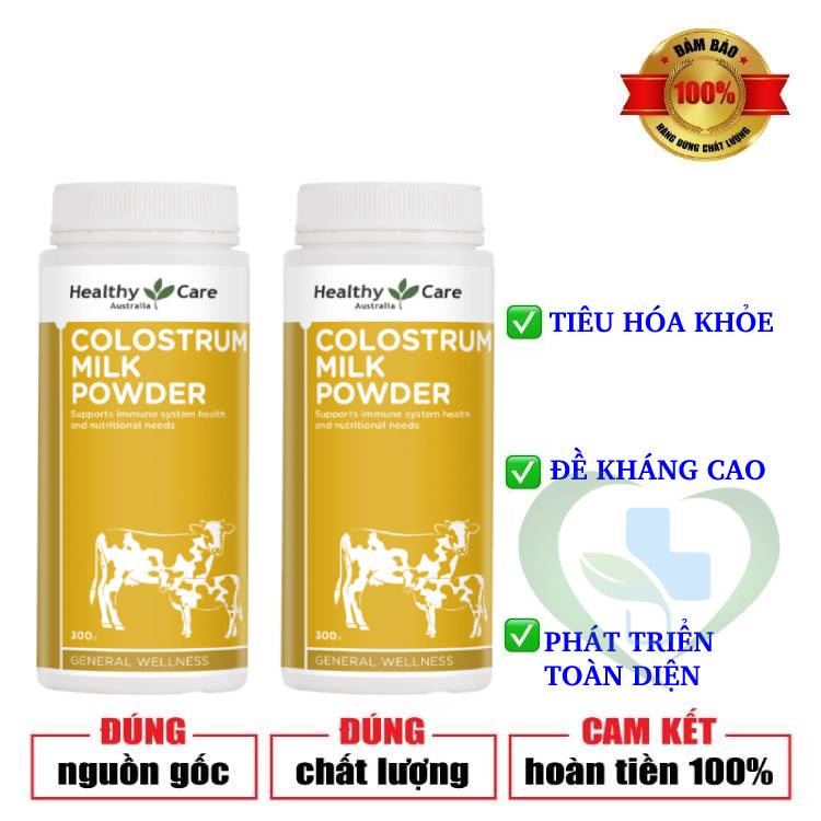 Sữa non Healthy Care Colostrum Milk Powder, Úc (300g) tăng cường sức đề kháng, tiêu hóa cho trẻ từ sơ sin