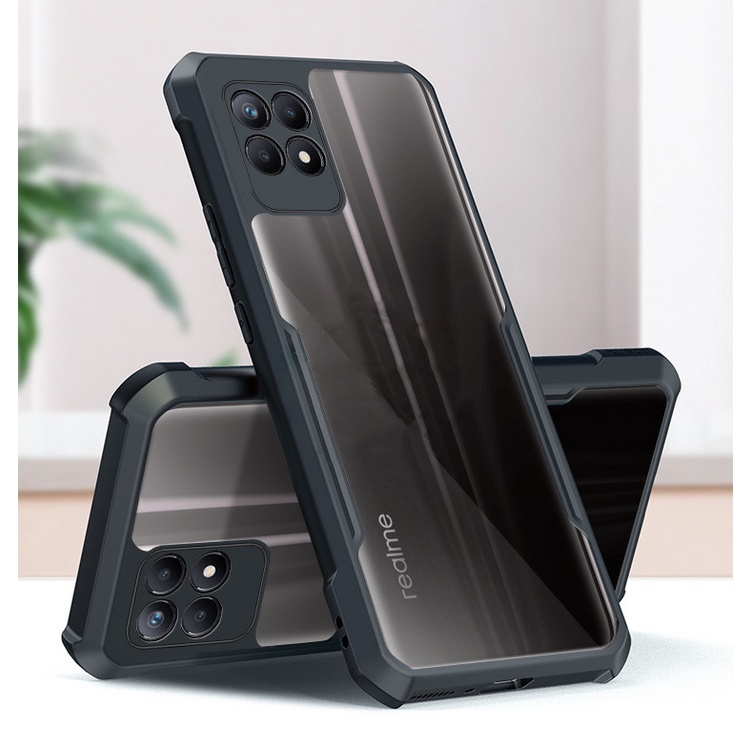 Ốp Điện Thoại Acrylic Chống Sốc Trong Suốt Cho OPPO Realme 5 6 7 8 9 Pro Plus 5s 5i 6i 7i 8i 9i Q C3 C17 8S