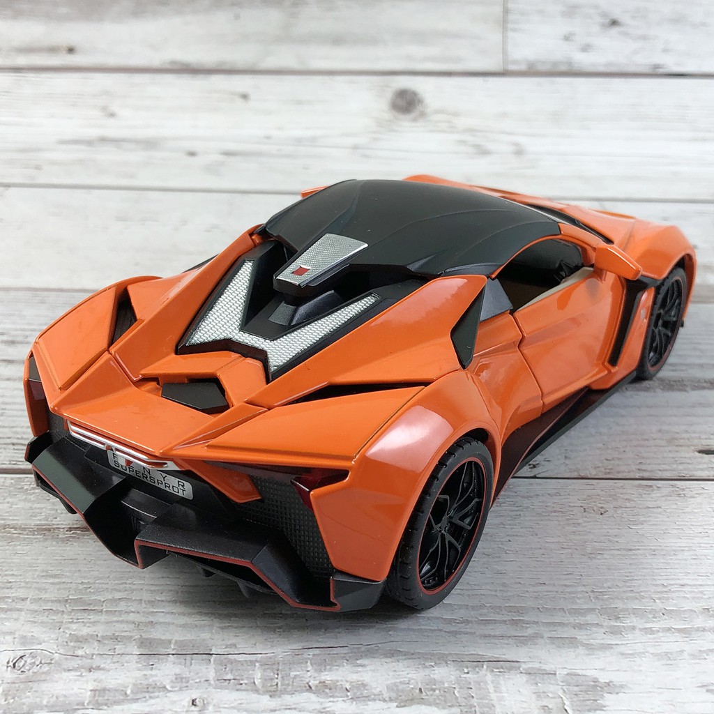 Mô hình tĩnh siêu xe Lykan Hypersport tỉ lệ 1:24 chất liệu hợp kim, làm quà, trang trí cực chất