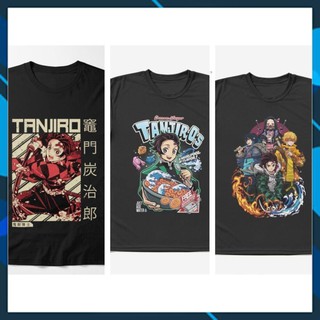 HOT -  Áo phông đen in hình KIMETSU NO YAIBA THANH GƯƠM DIỆT QUỶ áo phông nam nữ xinh xắn anime chibi  / sp bán chạy