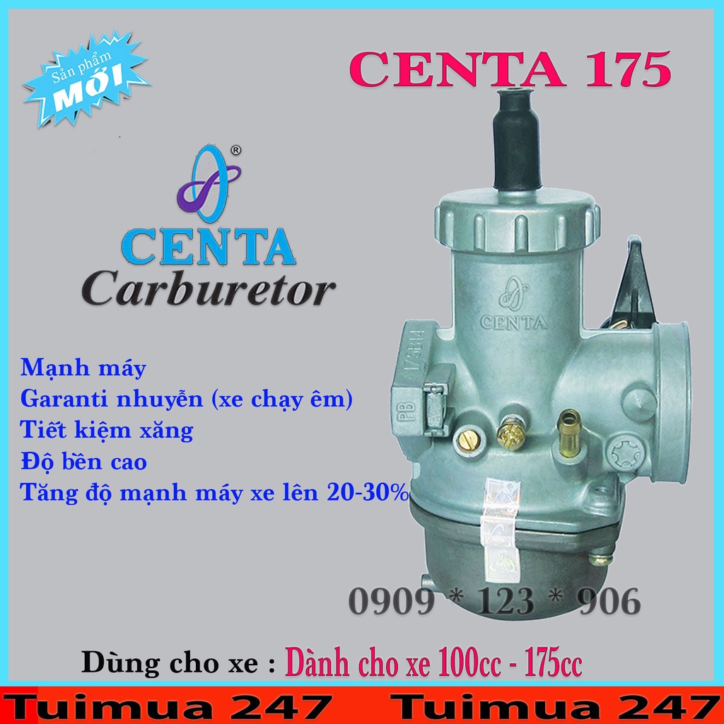 Bình Xăng Con (Bộ Chế Hòa Khí ) Centa 175 Ga 28Ly