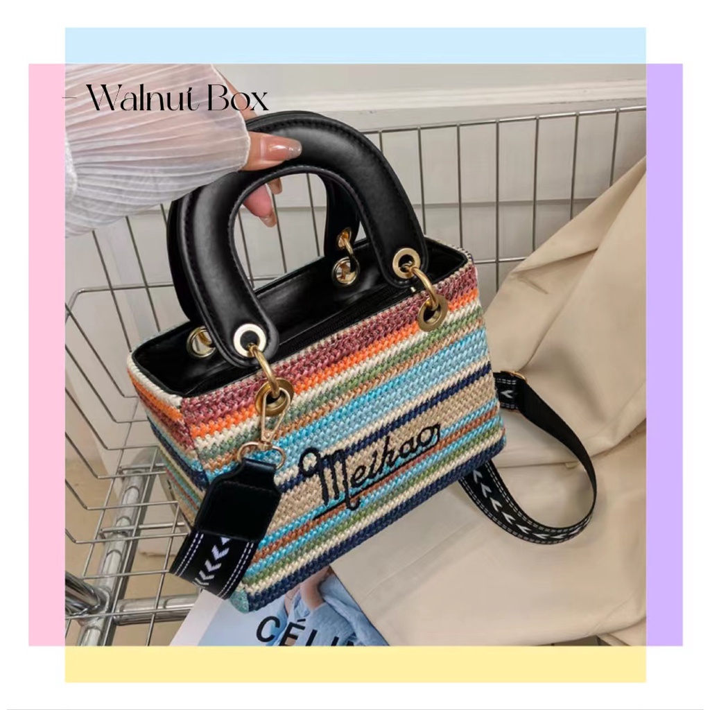 Túi Xách Đan Rơm Cao Cấp Phong Cách Mới Dành Cho Nữ