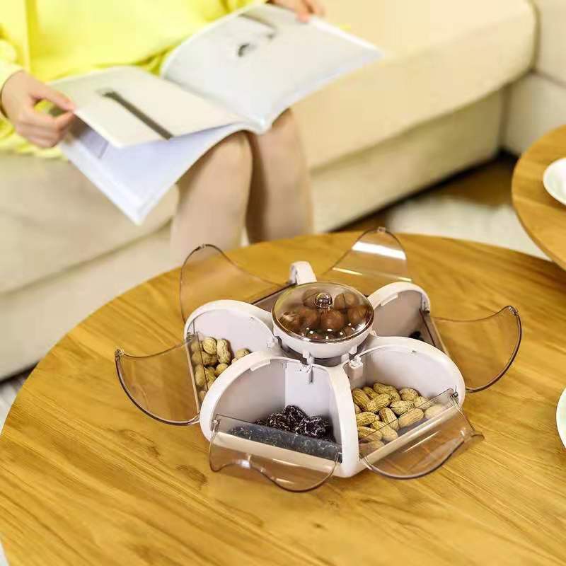 Khay đựng mứt tết xịn hình cánh hoa 2021