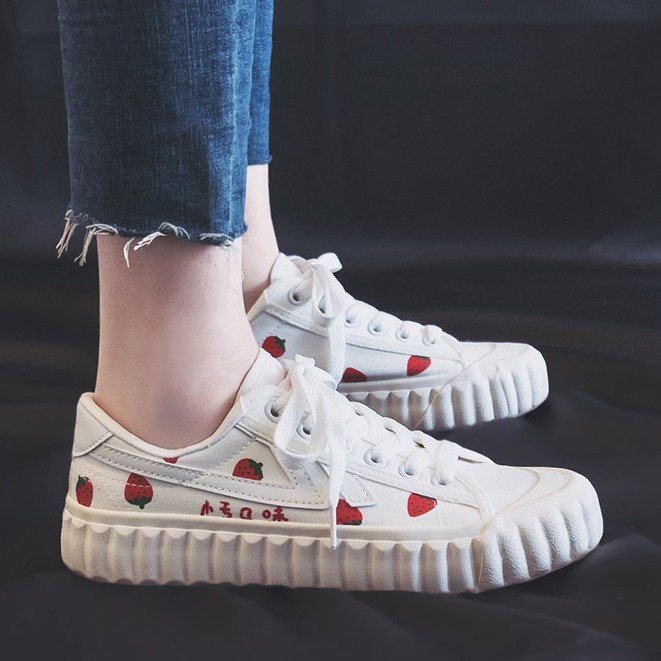 Giày Thể Thao Nữ [FREESHIP] Giày nữ - Giày sneaker dâu tây xinh xắn dễ thương năng động - Giảm ngay 20k - B4 | BigBuy360 - bigbuy360.vn