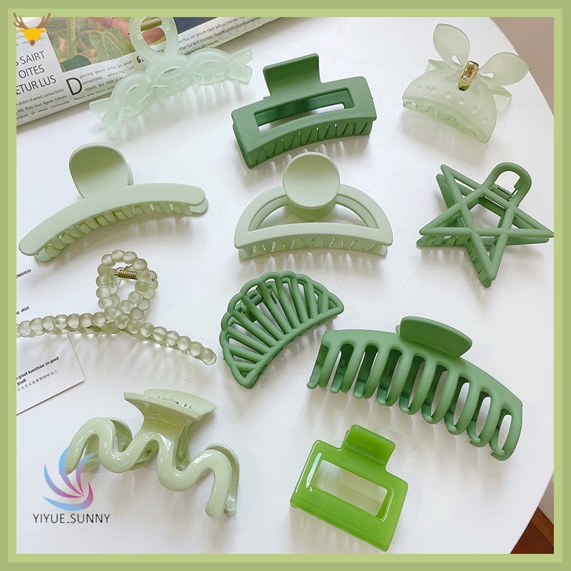 Kẹp Tóc Càng Cua Bằng Acrylic Nhiều Màu Sắc Cho Nữ