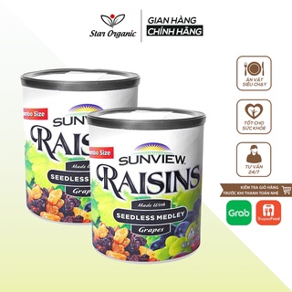 [GIÁ HỦY DIỆT] COMBO 2 HỘP NHO KHÔ MỸ SUNVIEW RAISINS 425G