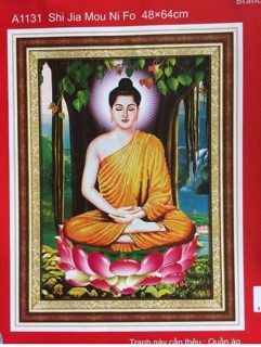 Tranh thêu chữ thập Phật tổ A1131