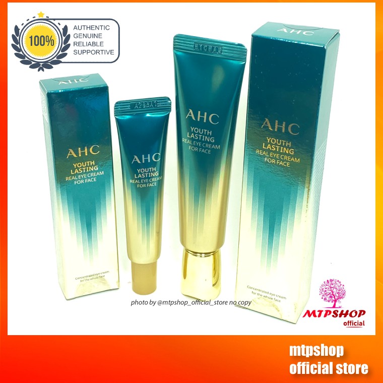 Kem Dưỡng Da Vùng Mắt Và Mặt AHC Ageless Real Eye Cream For Face