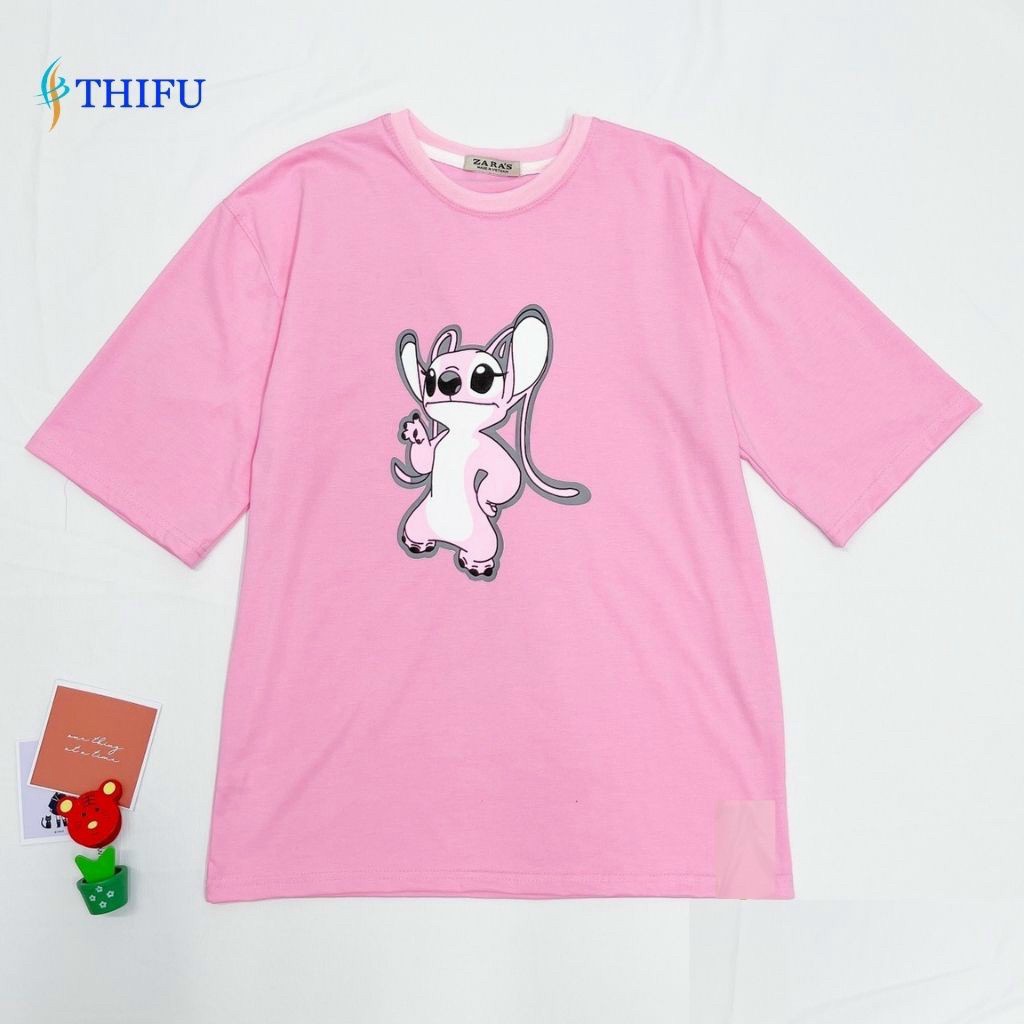 Áo Thun Cotton Tay Lỡ Form Rộng Nữ In Pokemon Mặc Đẹp Thoải Mái [NEW UNISEX]