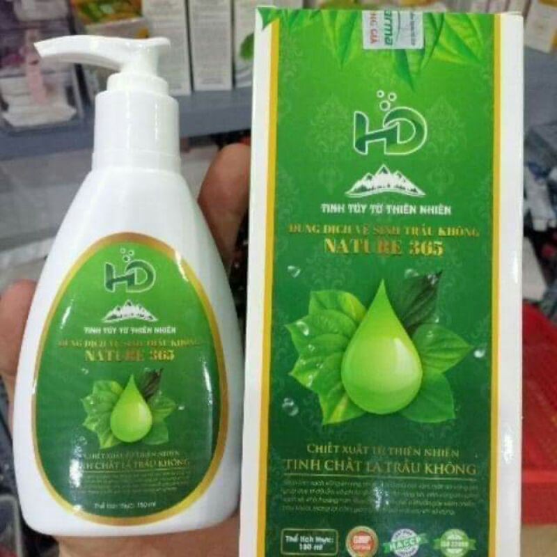 Dung dịch vệ sinh trầu không Nature 365, Mẫu mới