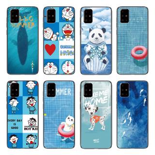 Ốp điện thoại TPU mềm in hình hoạt họa cá voi cho Samsung Galaxy A71/A51/A41/A31/A21/A11