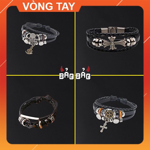 Vòng Tay Nam Nữ Handmade Da - [ FREE SHIP ]