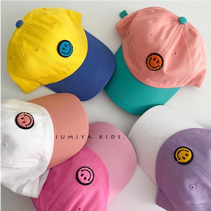 Mũ lưỡi trai có mặt cười thời trang xinh xắn cho các bé