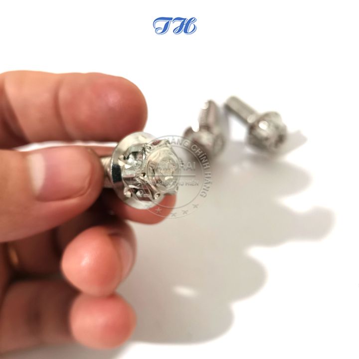 Ốc Salaya inox  8li25, 8li30, 8li40 đầu trụ gắn pát heo, gác chân và gắn nhiều vị trí trên xe