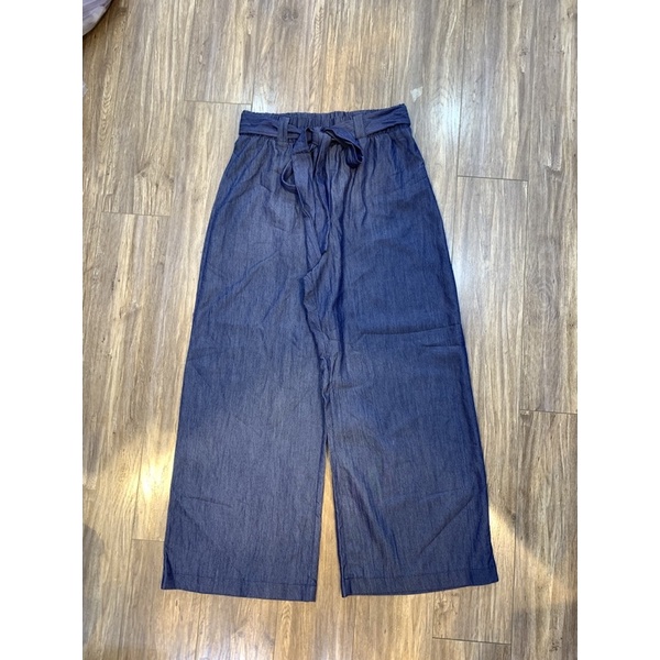 quần culotte vải giả denin đẹp