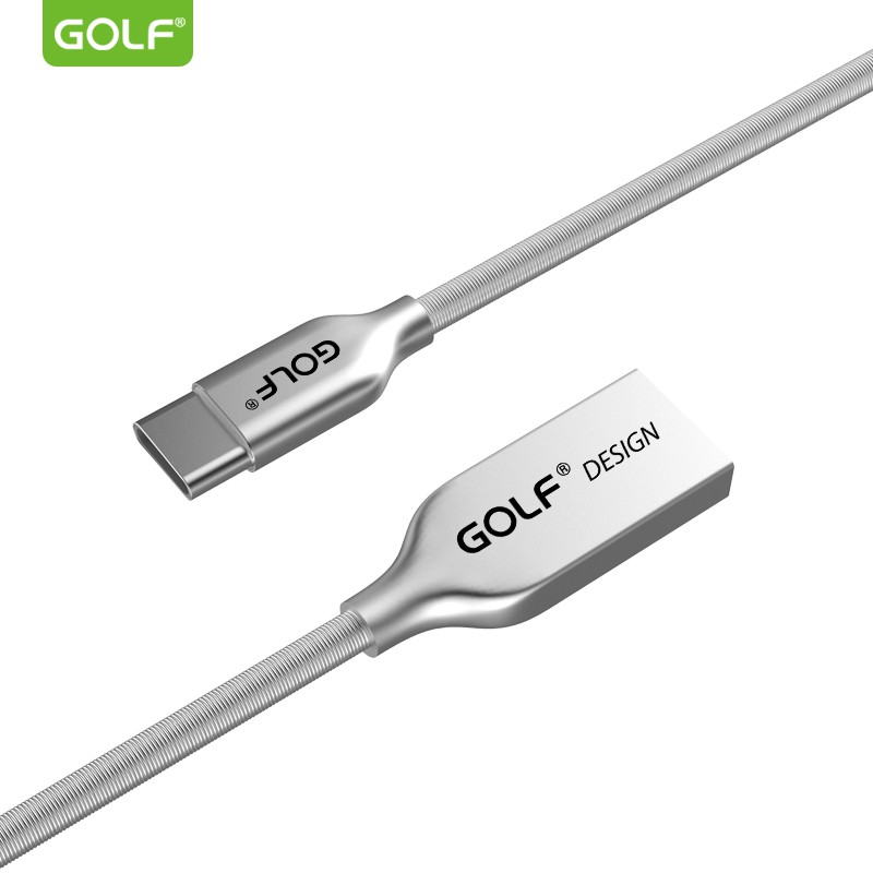 Cáp sạc nhanh Golf GC-36t 2.4A Type-C 1m bọc thiếc