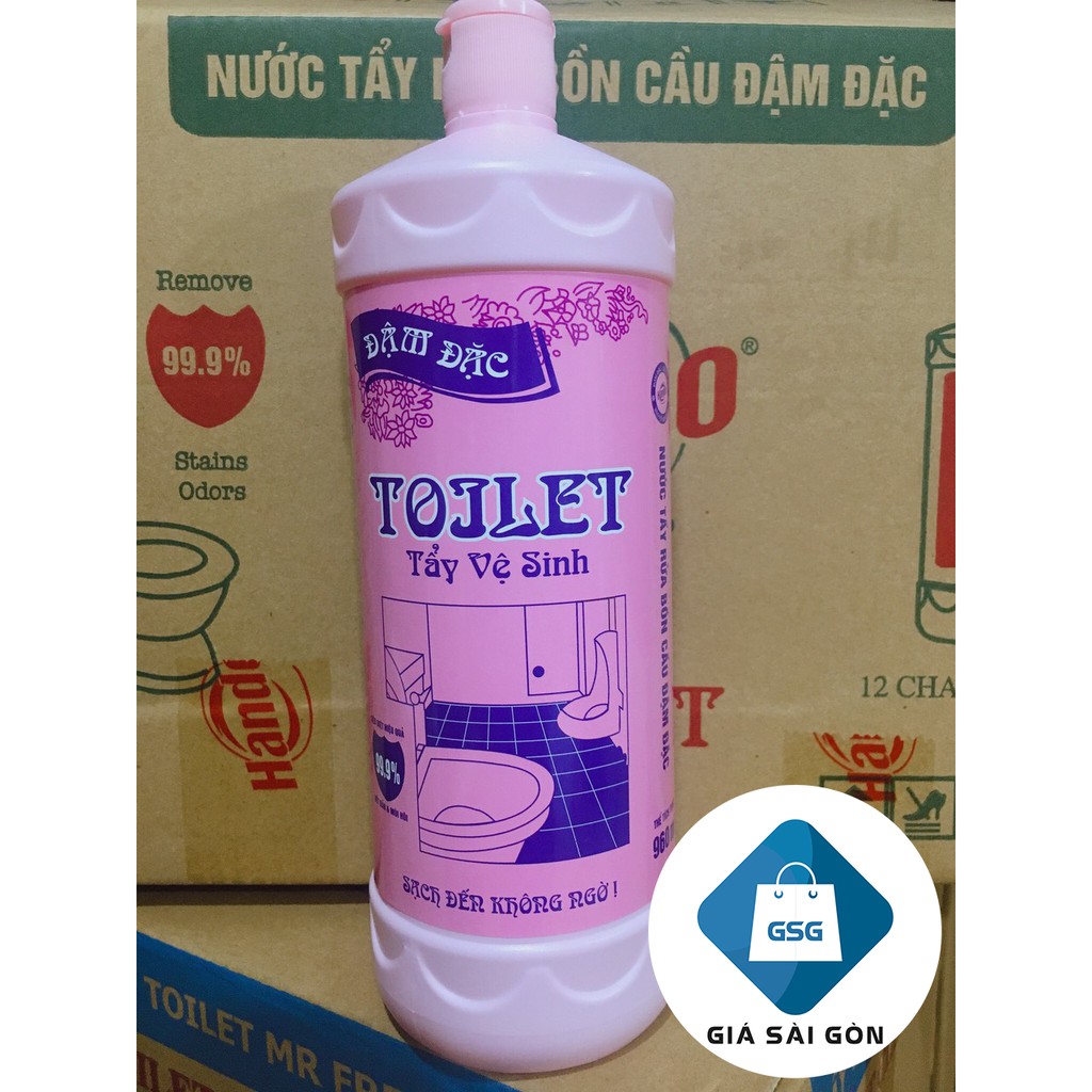 Tẩy toilet vệ sinh bồn cầu đậm đặc siêu sạch Hando 960ml - sản xuất tại Việt Nam