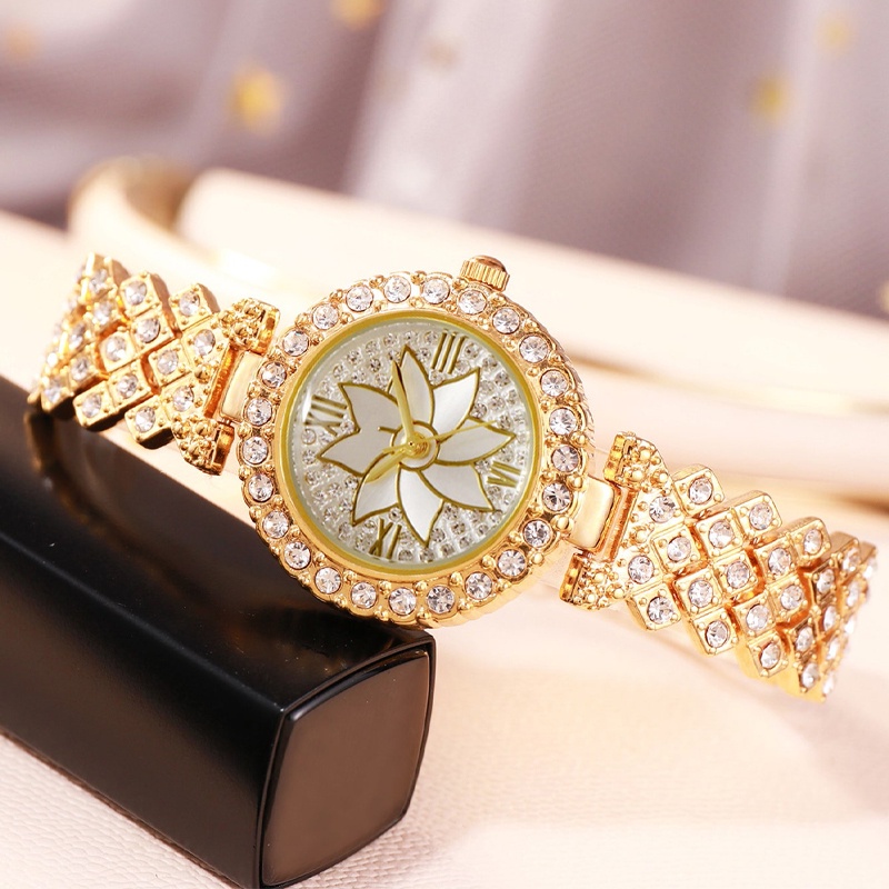 Set 2 Đồng Hồ Đeo Tay Và Vòng Đeo Tay Đính Đá Thời Trang Cho Nữ | BigBuy360 - bigbuy360.vn