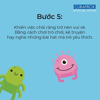 Kem đánh răng ngừa sâu răng dành cho bé curaprox kids 60ml - ảnh sản phẩm 9