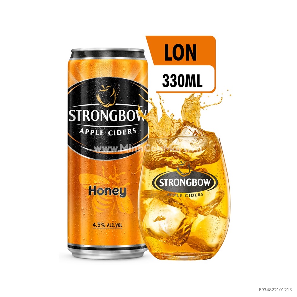 Strongbow lon nước táo lên men 330ml