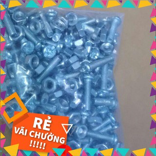 [GIÁ SỐC] Gói 500 Ốc Vít 3mm dài 10 mm (500 vít + 500 bulong)