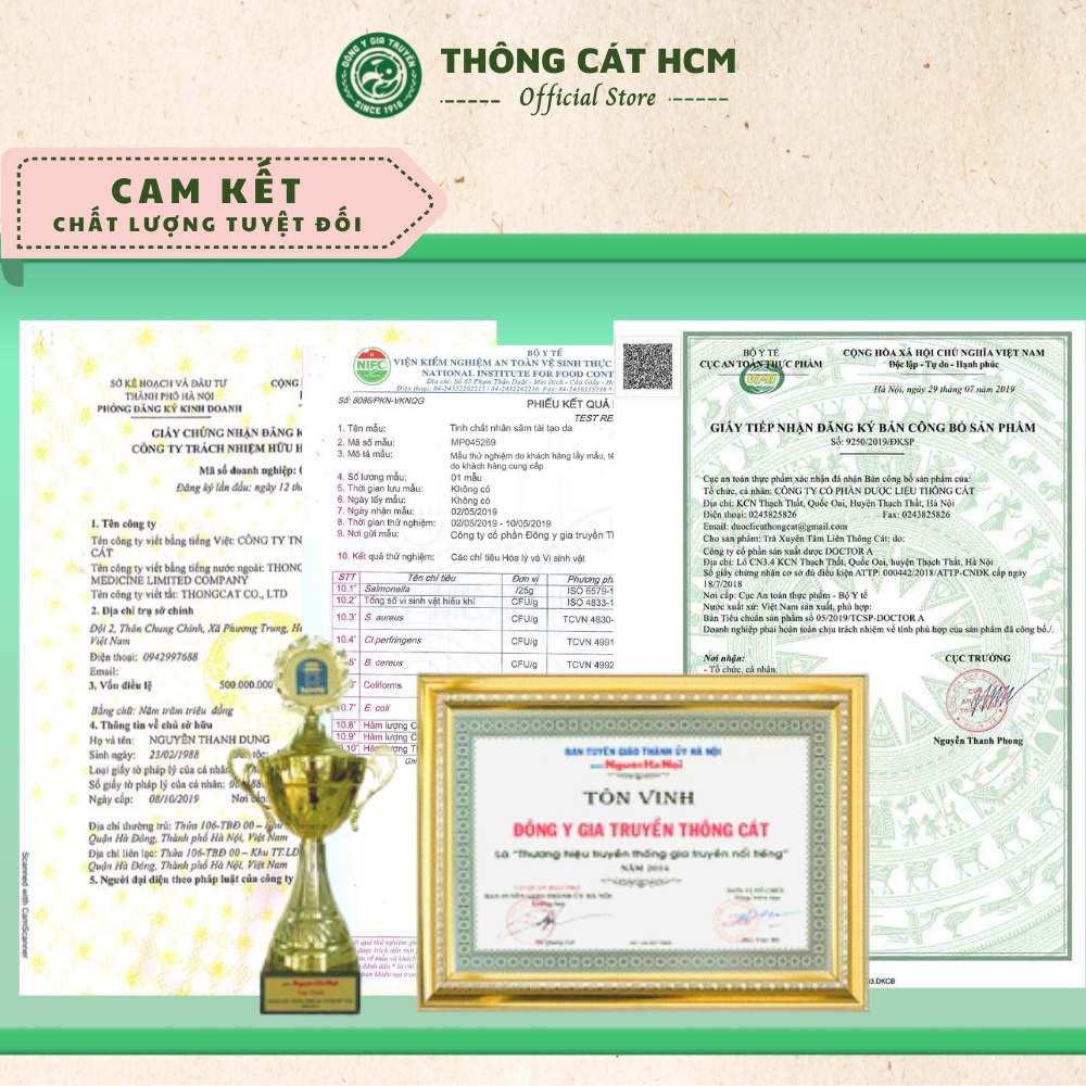 Nụ hoa tam thất Đông Y cao cấp Thông Cát_giúp ổn định huyết áp, cải thiện tình trạng mất ngủ, ngủ không sâu giấc