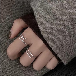 Nhẫn chéo đá 2 kiểu I 2GIRLS ACCESSORIES I