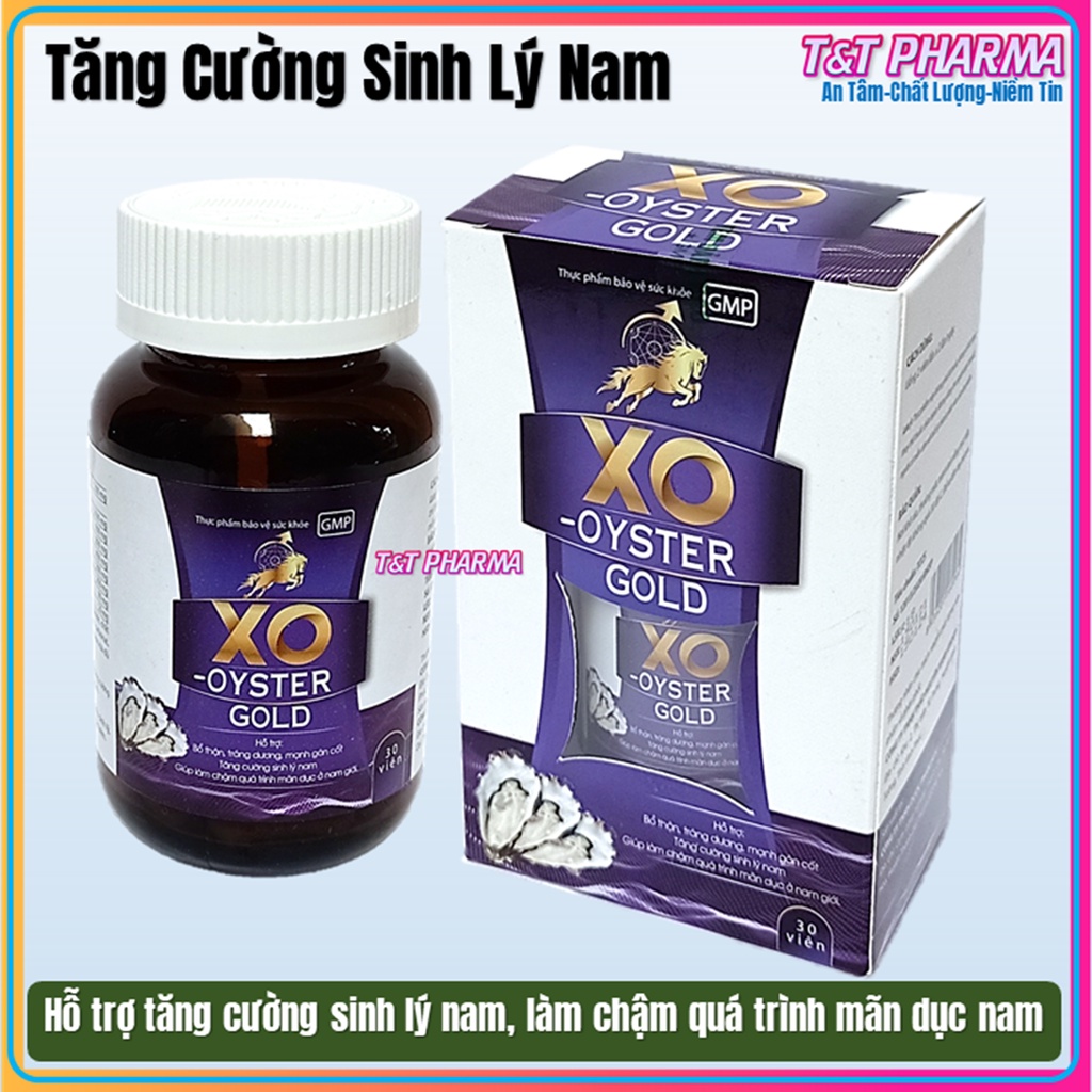 Viên uống tăng cường sinh lý XO OYSTER GOLD thành phần hàu biển dâm dương hoắc nhân sâm, an toàn hiệu quả XMARVEL