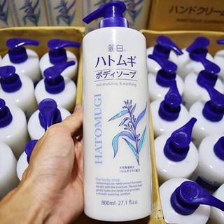 Sữa Tắm Trắng Da Hatomugi Hạt Ý Dĩ 800ml/ 600ml