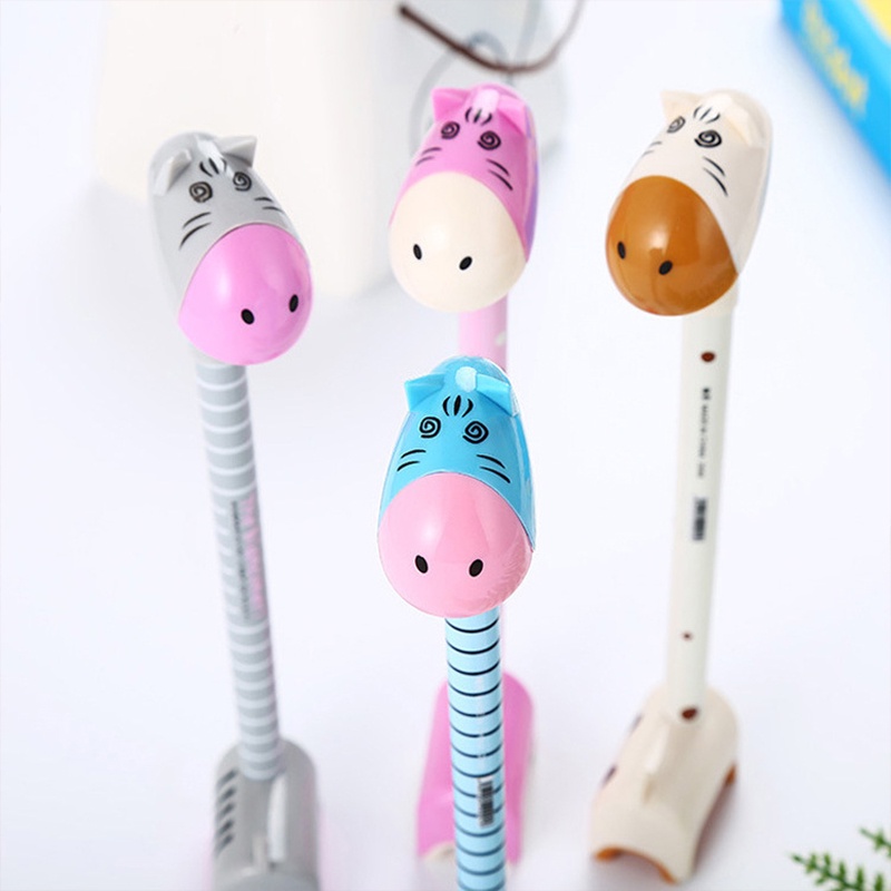 1 Bút Bi Ngòi 0.5mm Họa Tiết Hoạt Hình Dễ Thương