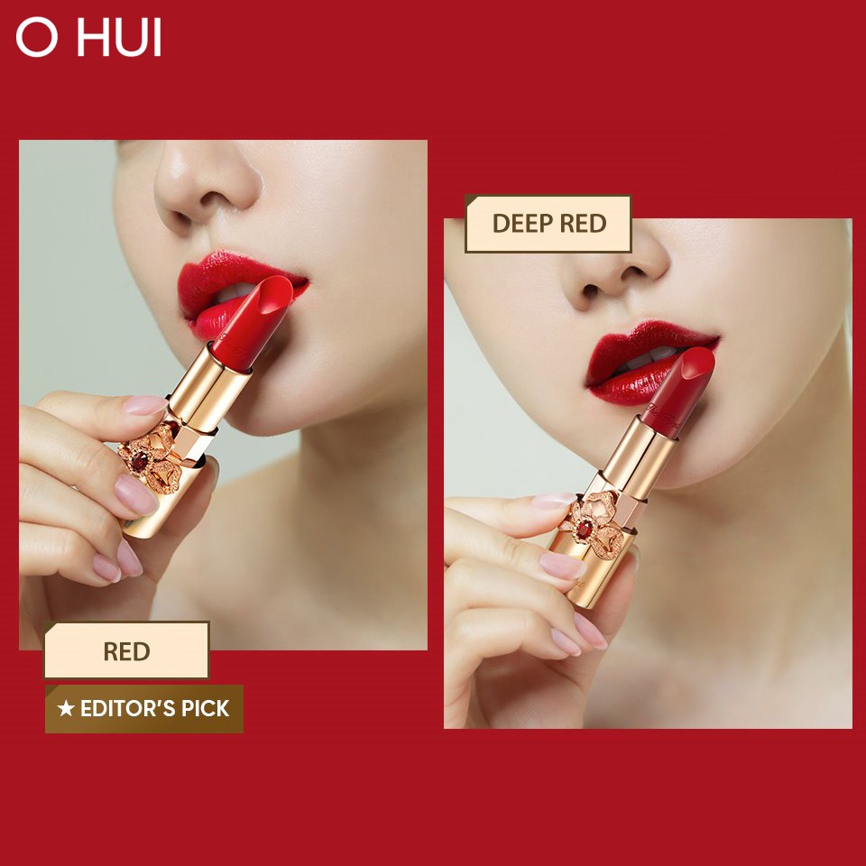 [Mã COSLUX25 giảm 150K] Son lì dưỡng ẩm ngăn lão hóa OHUI The First Geniture Lipstick 3.8g