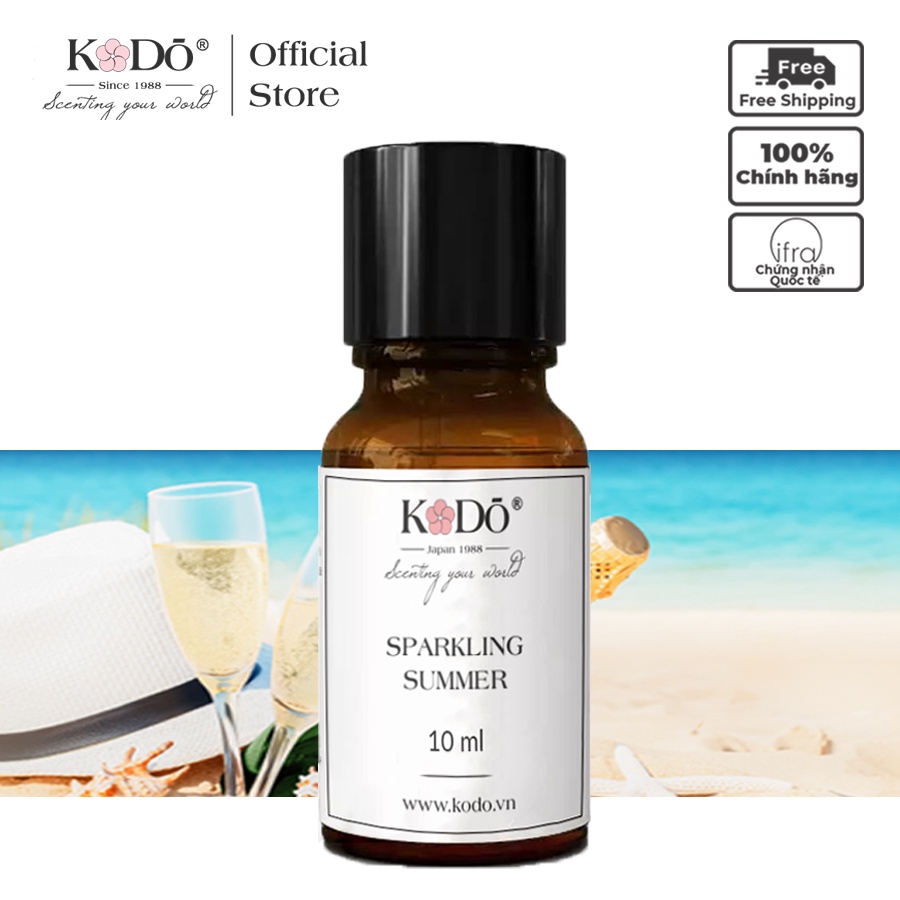 Tinh Dầu Nước Hoa Nhập Khẩu Thơm Phòng Kodo Sparkling Summer -Nguyên chất - 3 Tầng Hương Thơm Độc Đáo - 10ml/50ml/110ml