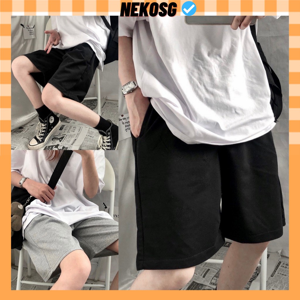 Quần Short Thun Nam Nữ Nekosg, Quần Đùi Unisex St00