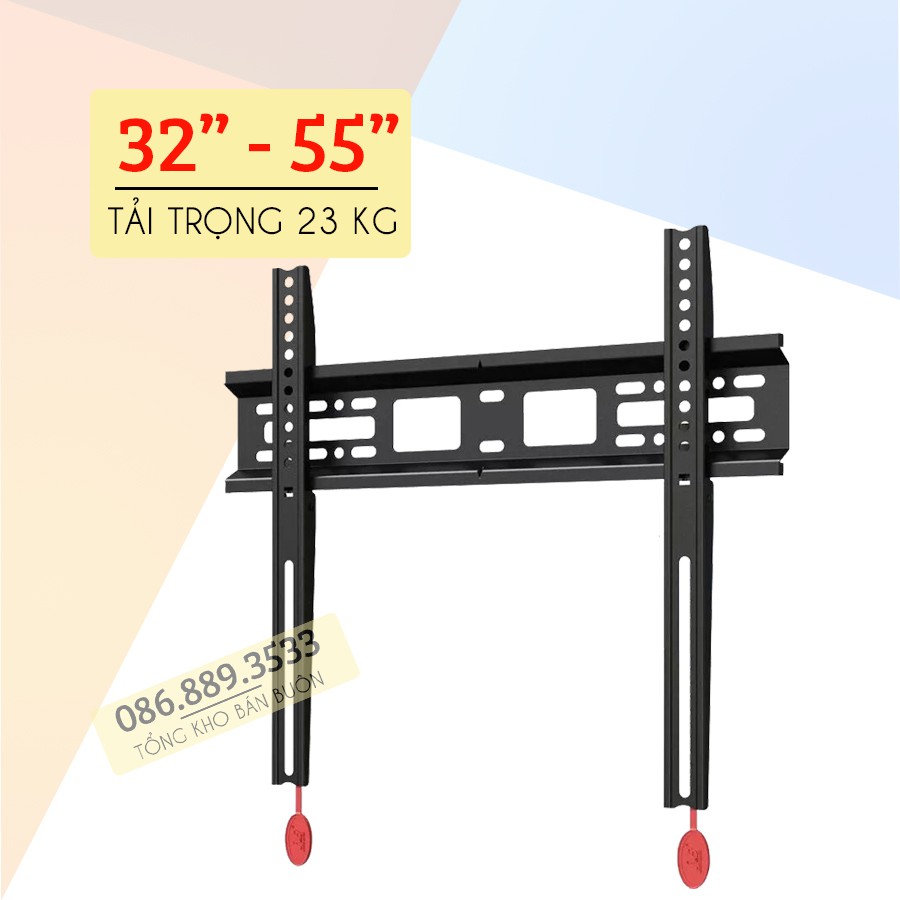 Giá Treo Tivi Siêu Mỏng 2.6 Cm NB D2F 32 - 43 - 50 - 55 Inch Khung Treo Tivi Nhập Khẩu